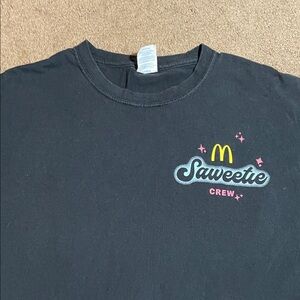McDonald's Black Saweetie Tee